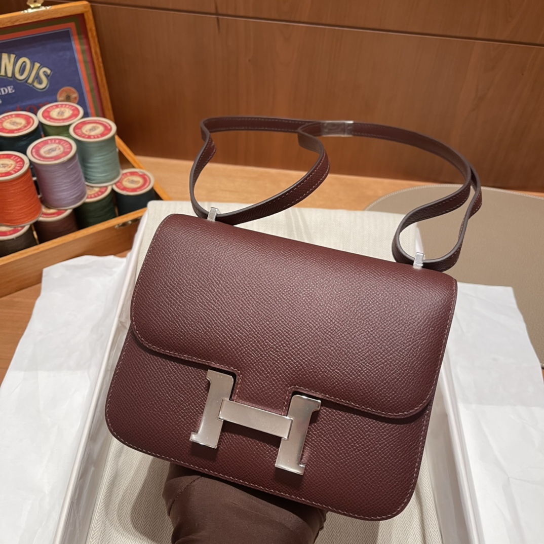 에르메스 콘스탄스18 보르도 은장 앱송